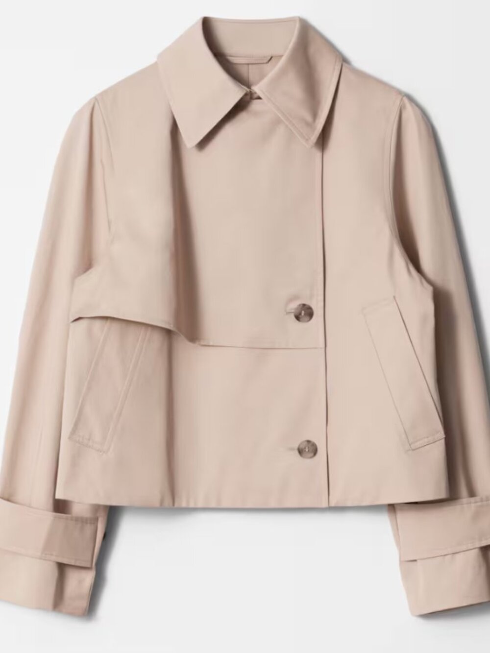 NWOT & Other Stories Short Trench Coat Jacket Size Small - Picture 2 of 11